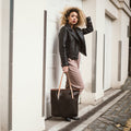 Coco Leather Shopper Tote