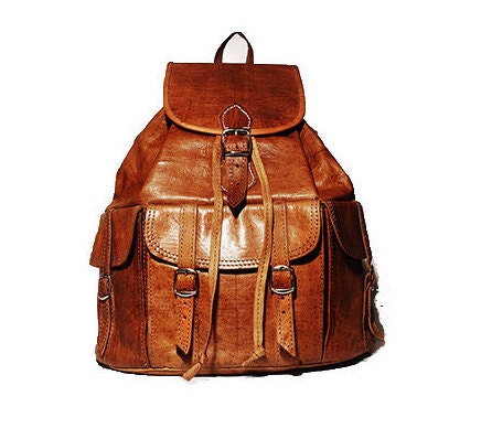 Oil Tanned Hand Polished Leather Rucksack Backpack