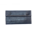 Hand Made Black Leather Tobacco Pouch | Tobacco Wallet (Slim)
