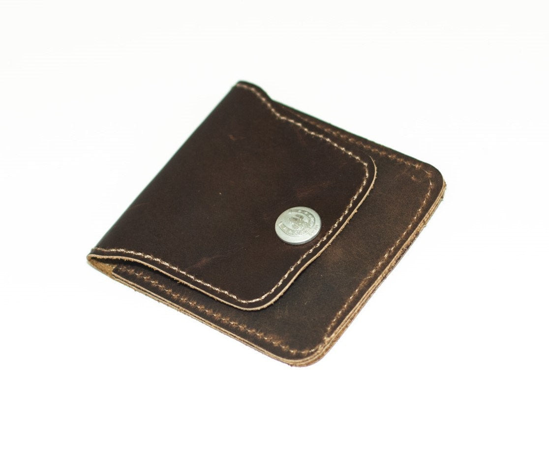 Brown Leather Coin Purse | Hunter Leather | Hand Made