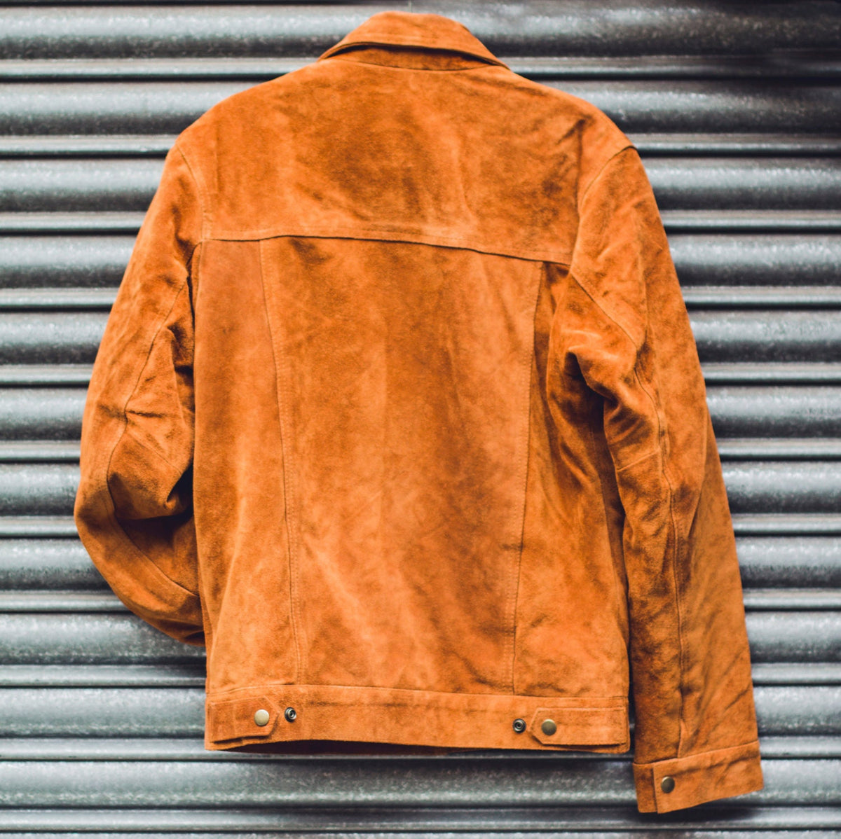 Tan Suede Western Trucker Jacket