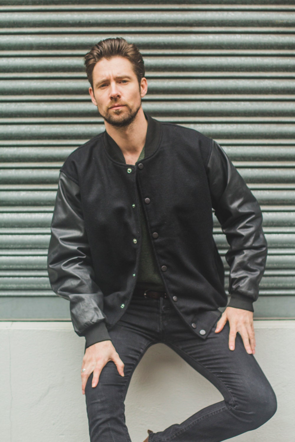 Classic Varsity / Baseball Jacket (Wool & Leather)