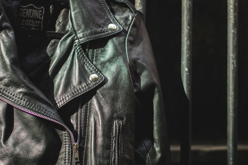 80's Style Classic Lambskin Biker Jacket