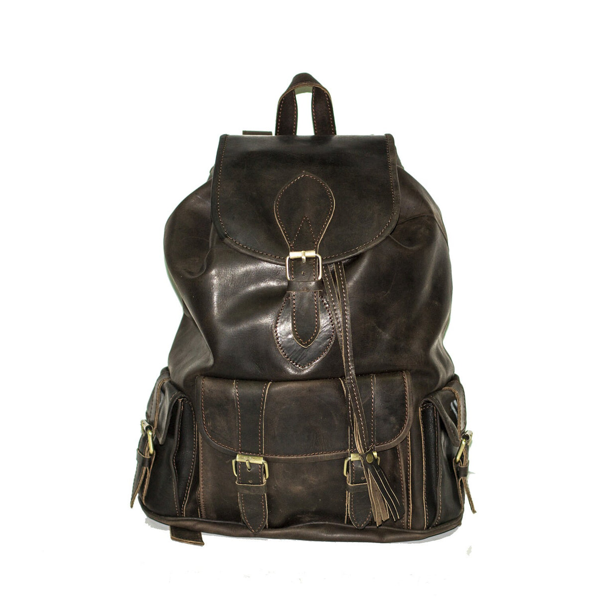 Premium Hunter Leather Rucksack | Coco Brown