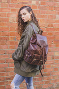 Premium Hunter Leather Rucksack | Distressed Brown