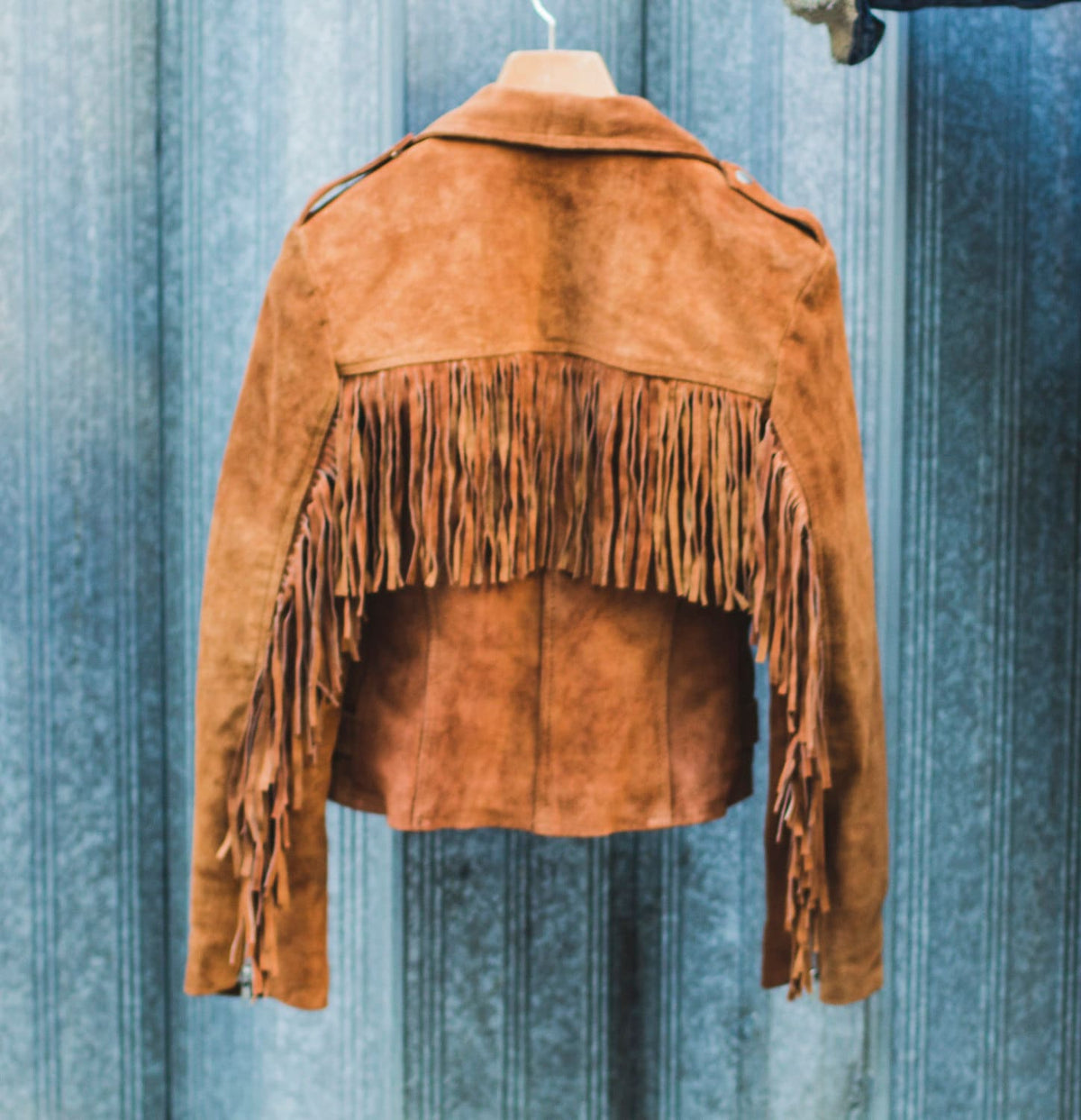 Suede Fringe Festival Jacket | 80's Style | Tobacco Brown (Can Be Ordered Without Fringe)