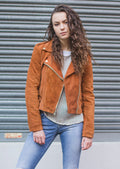 Suede Fringe Festival Jacket | 80's Style | Tobacco Brown (Can Be Ordered Without Fringe)