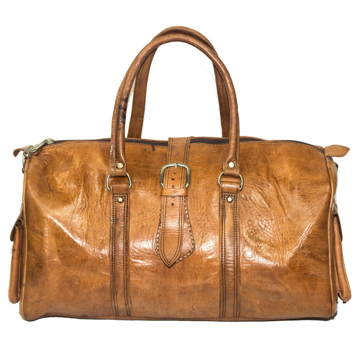80's Vintage Style Leather Voyager Holdall