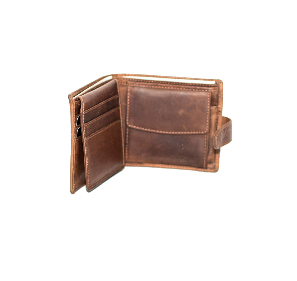 Soft Brown Leather Wallet & Card Holder | Money Bag