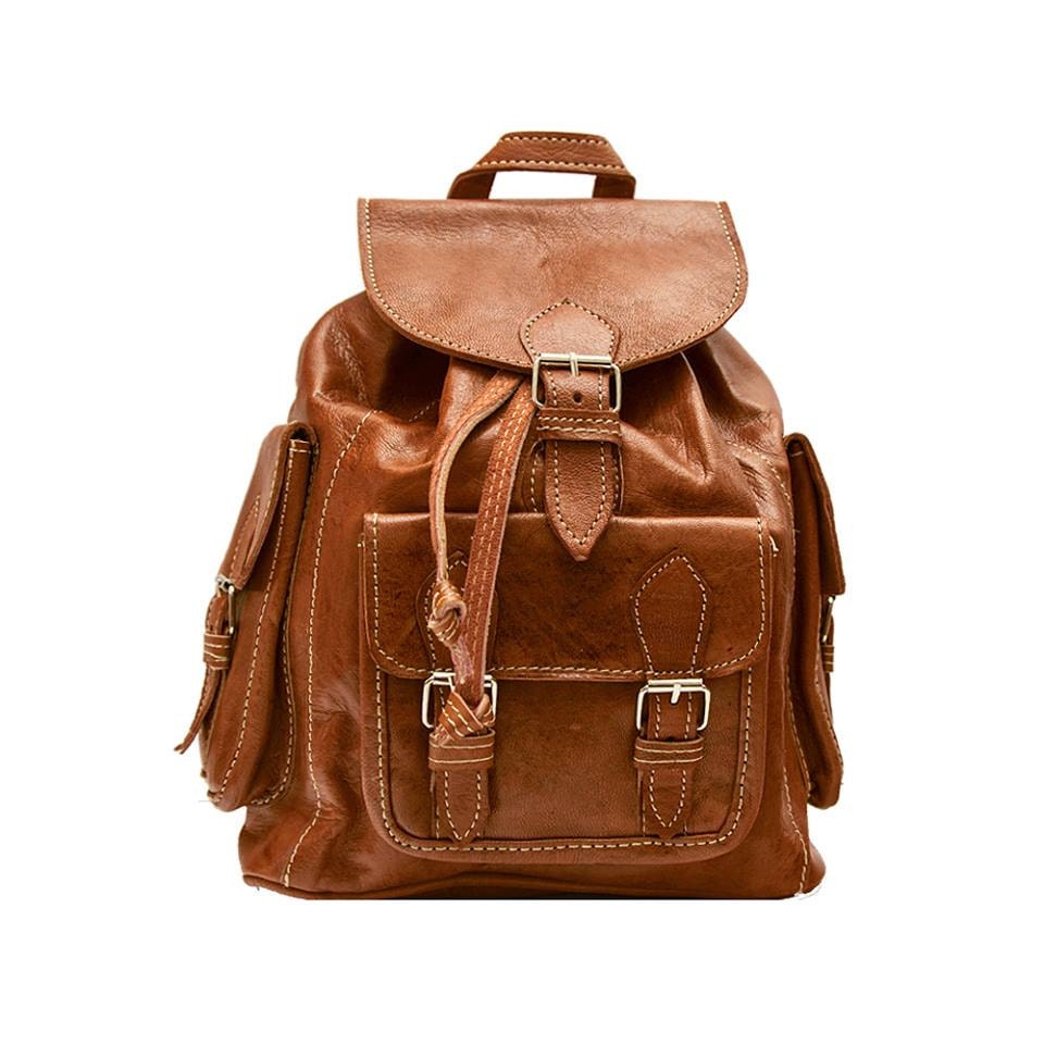 Vintage Style Burnt Orange Backpack