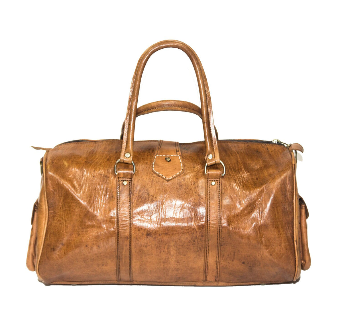 80's Vintage Style Leather Voyager Holdall