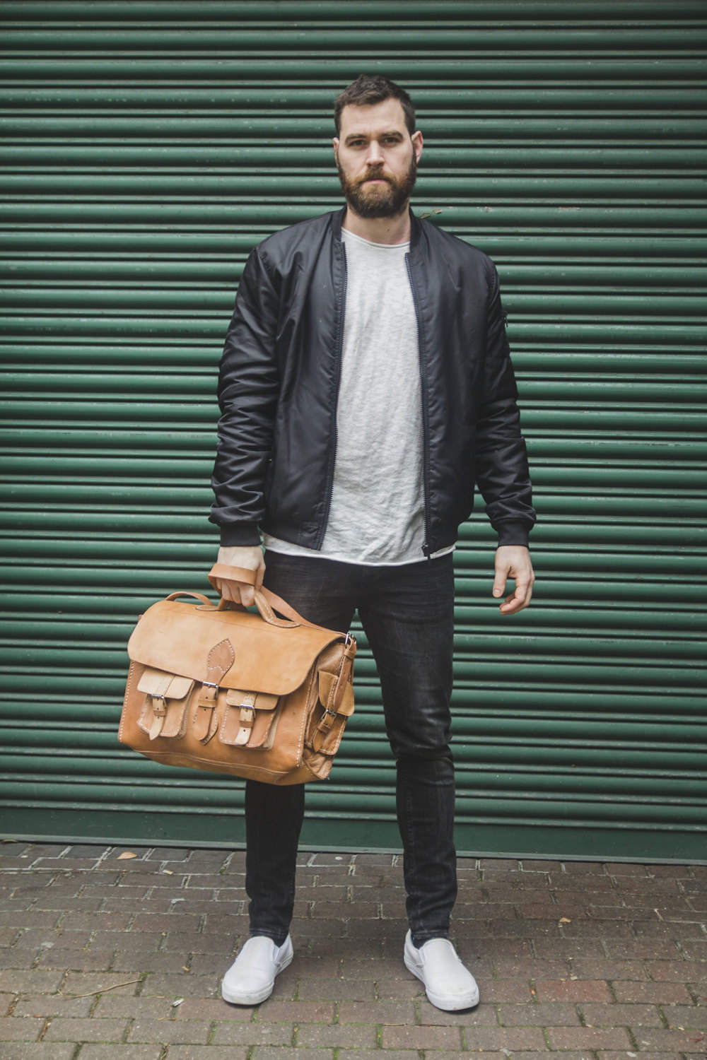 Handmade Leather Messenger Bag Satchel Large