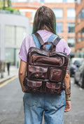 Luxury Leather Work Office Backpack | Coco Brown
