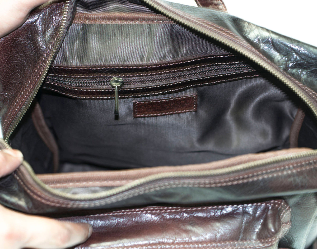 Luxury Leather Work Office Backpack | Coco Brown
