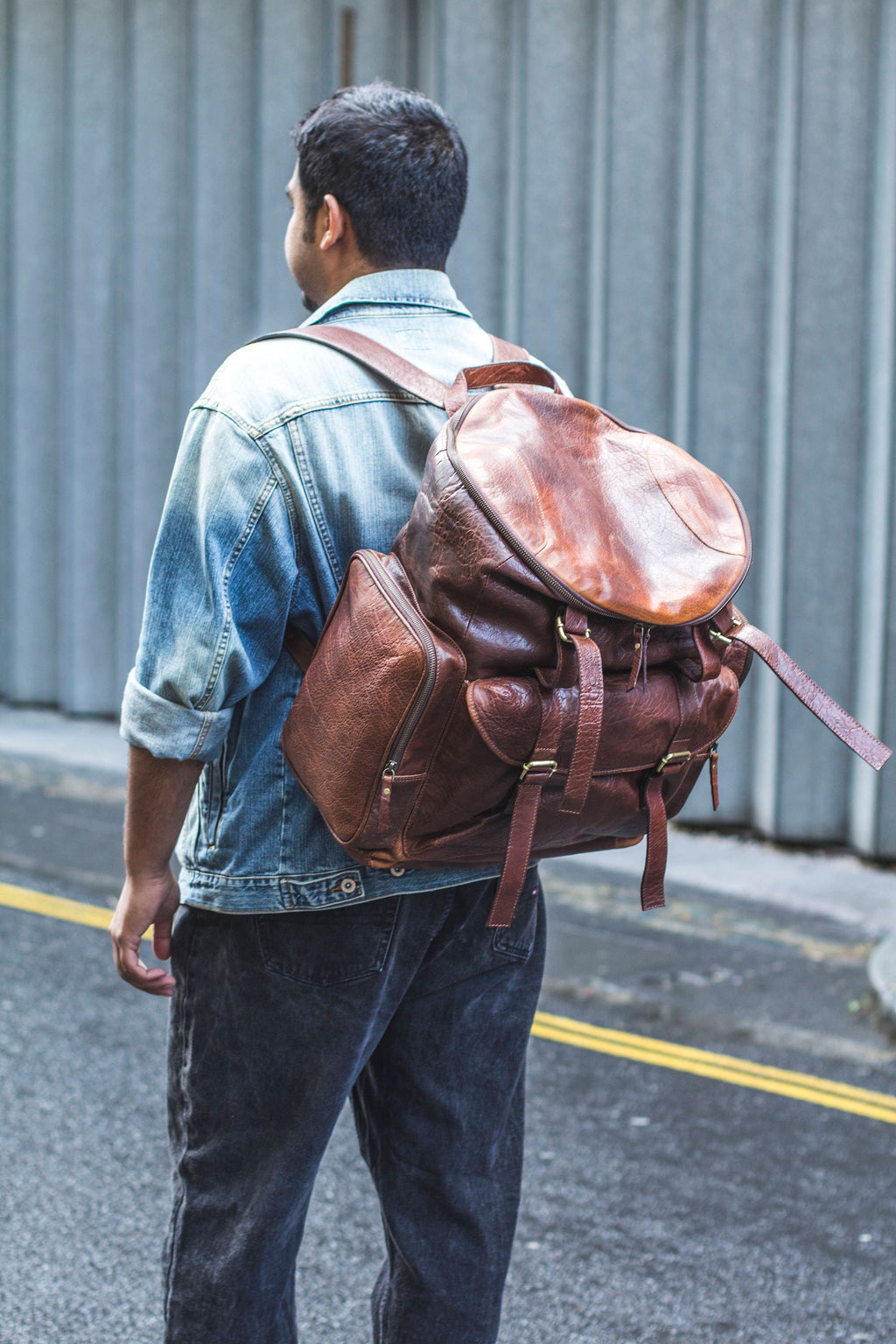 Luxury Coco Leather Rucksack Backpack (Extra Large)