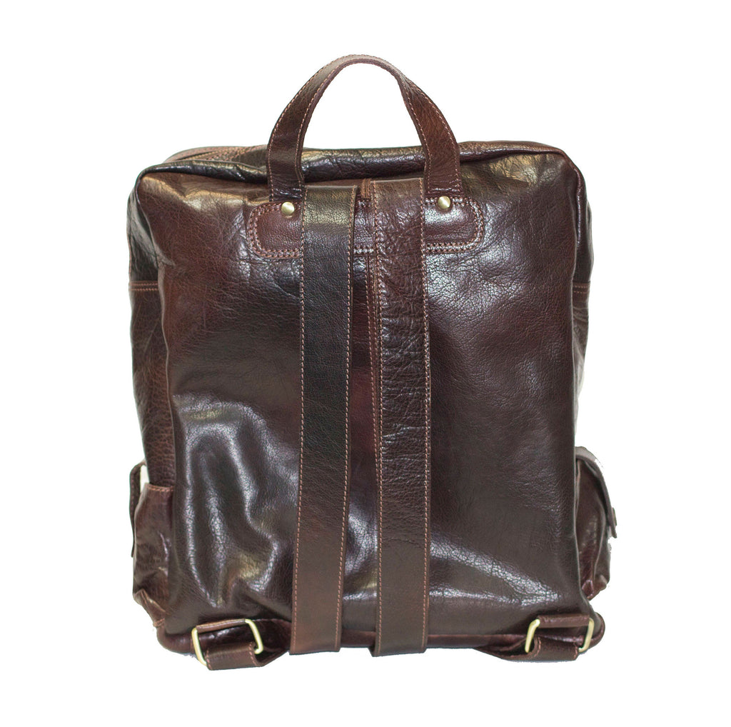 Luxury Leather Work Office Backpack | Coco Brown