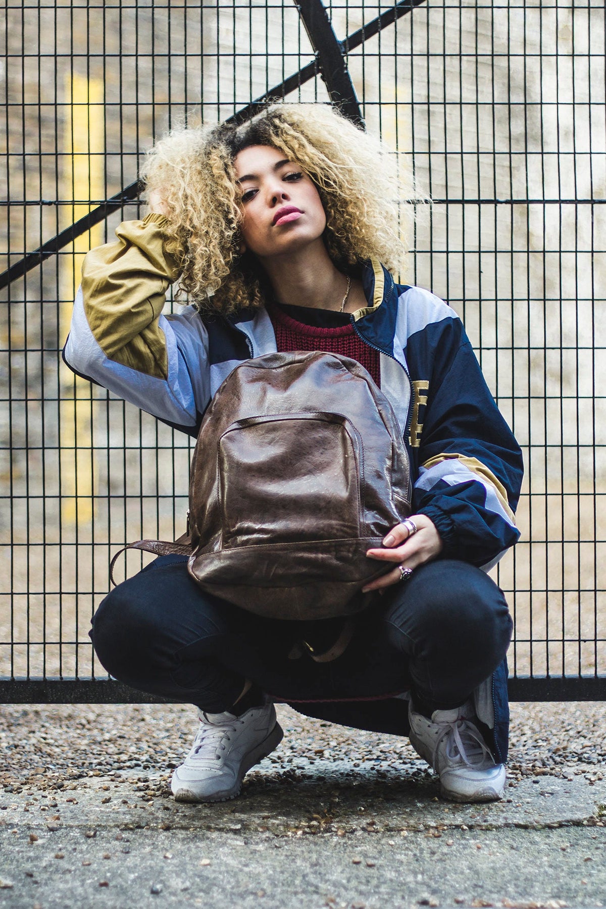 Leather Backpack In Coco Brown