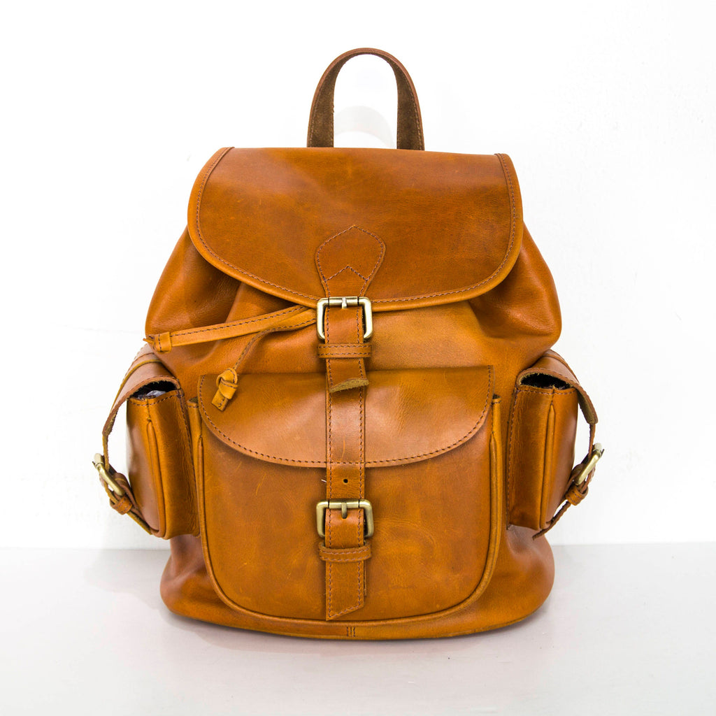 Luxury Brown Leather Work Rucksack