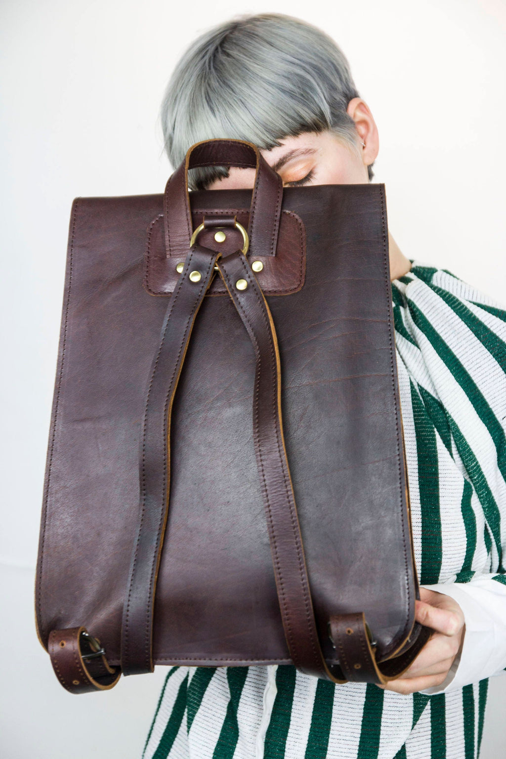 Coco Brown Urban Leather Backpack