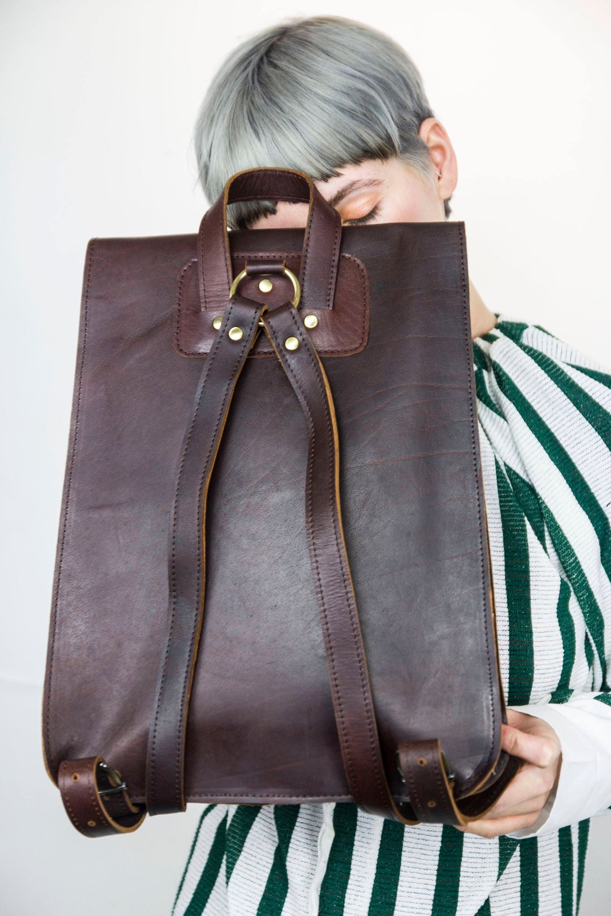 Coco Brown Urban Leather Backpack