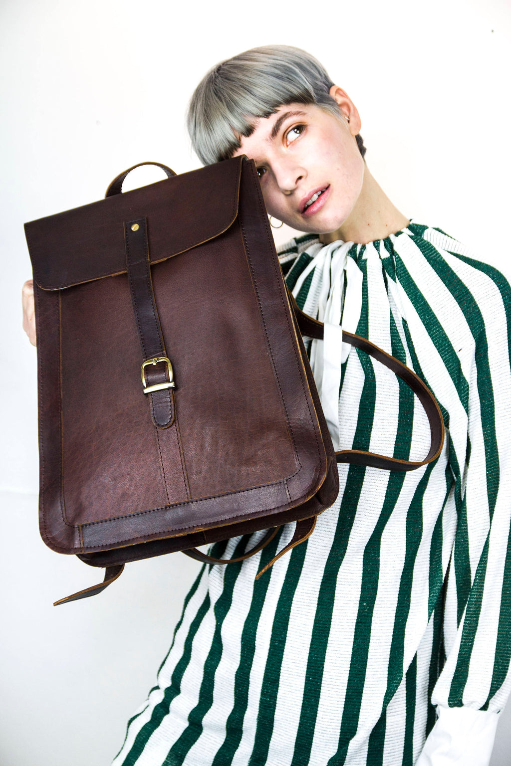 Coco Brown Urban Leather Backpack