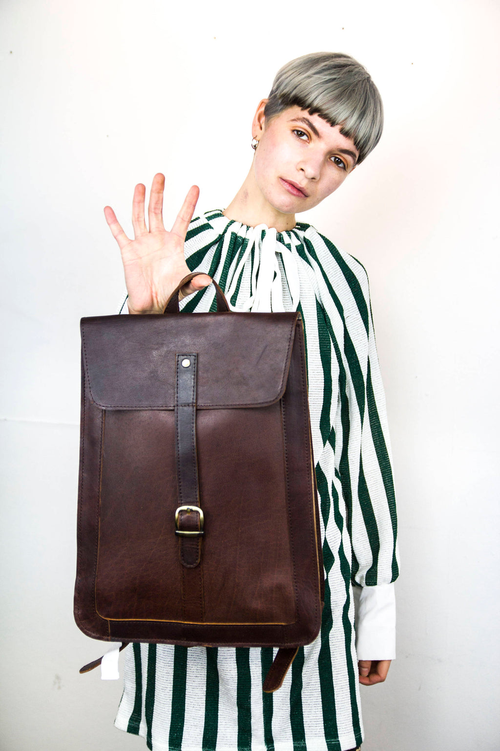 Coco Brown Urban Leather Backpack