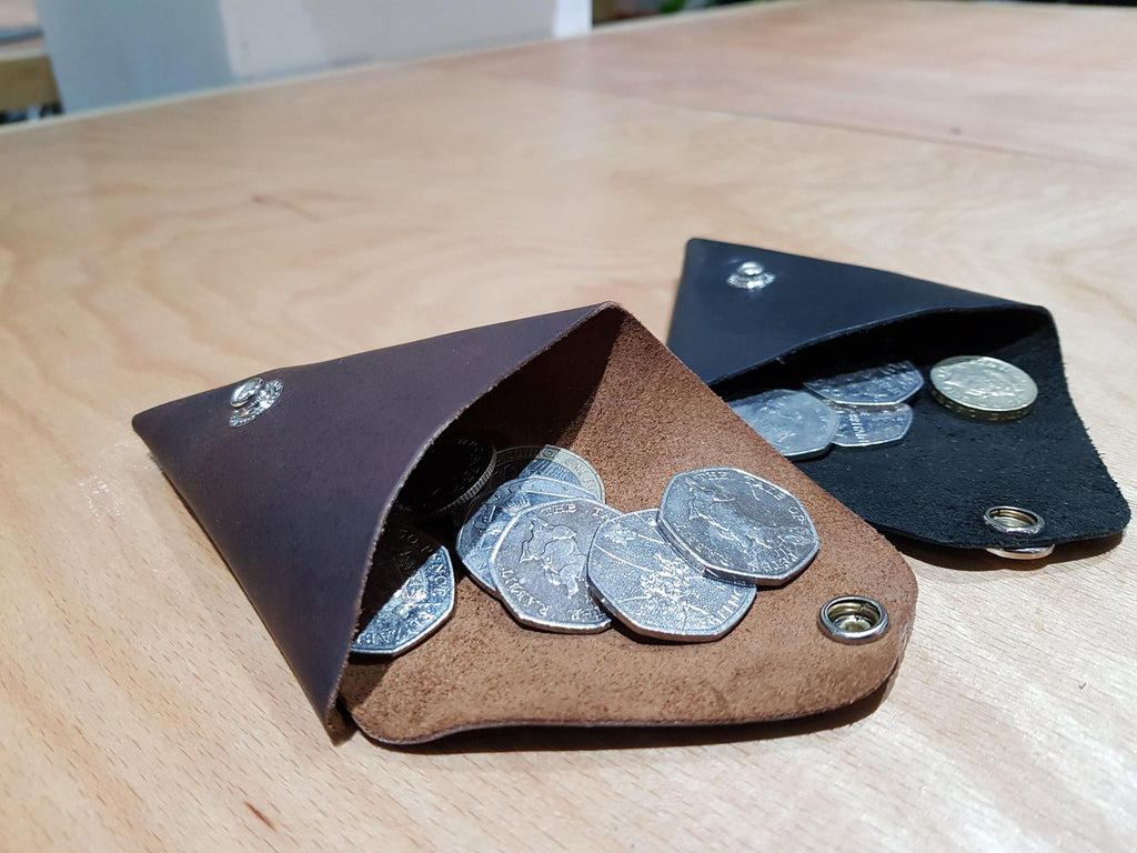 Triangle Coin Purse | Leather | Double Sided