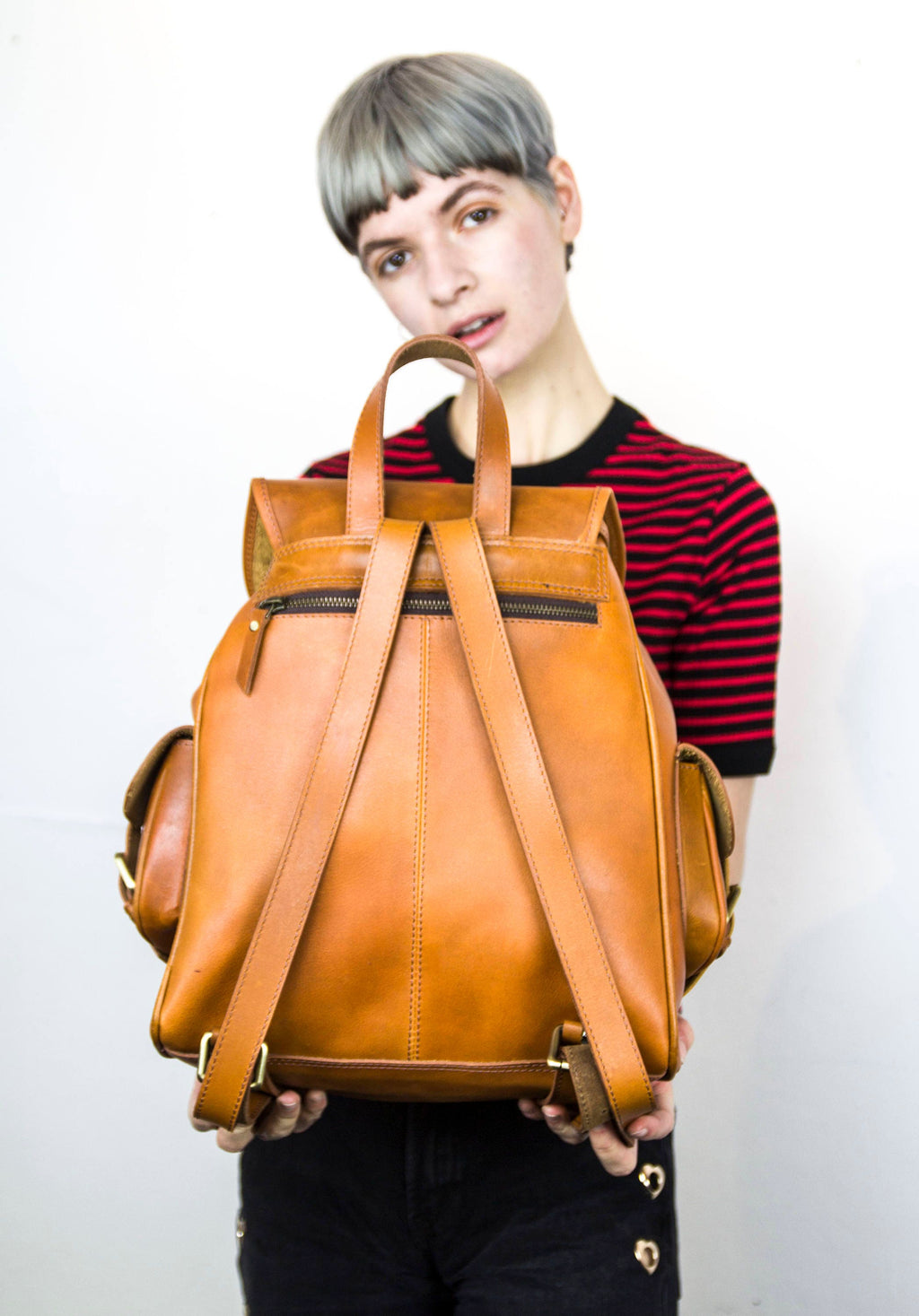 Luxury Brown Leather Work Rucksack