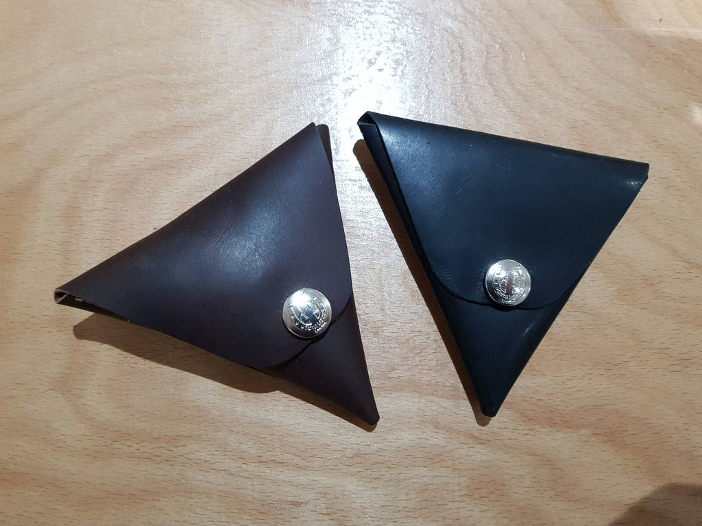 Triangle Coin Purse | Leather | Double Sided