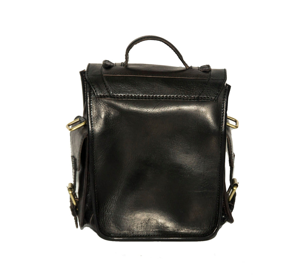 Professional Camera Bag (Black Gloss Leather)