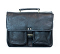 Black Leather Camera Bag For Professionals With Thick Padding