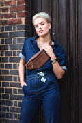 Premium Hunter Leather Bumbag Cross Body Belt Bag