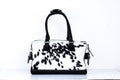 Patterned Cow Hair Cowhide Duffle Bag