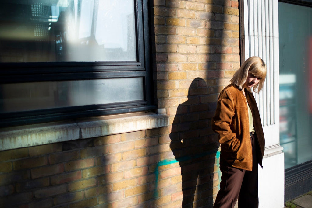Suede Bomber Jacket In Tan | Pulp Fiction Jacket