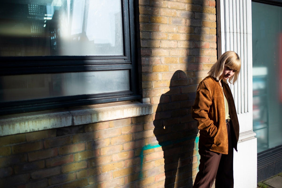 Suede Bomber Jacket In Tan | Pulp Fiction Jacket