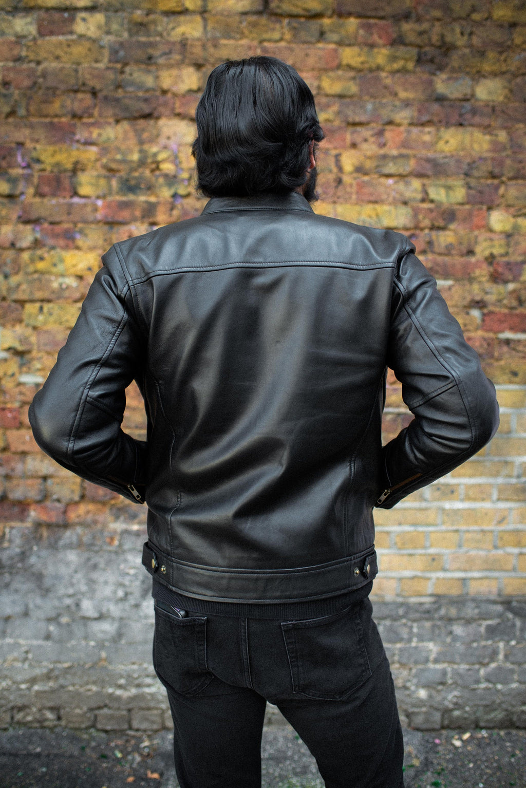 Soft Black Leather Motorcycle Biker Jacket
