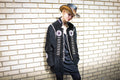 Suede Fringe Western Cowboy Jacket With Beads and Conches