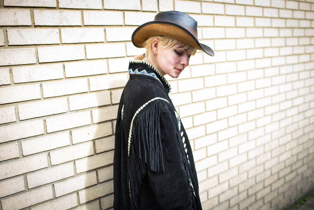 Leather Cowboy Hat Hand Made