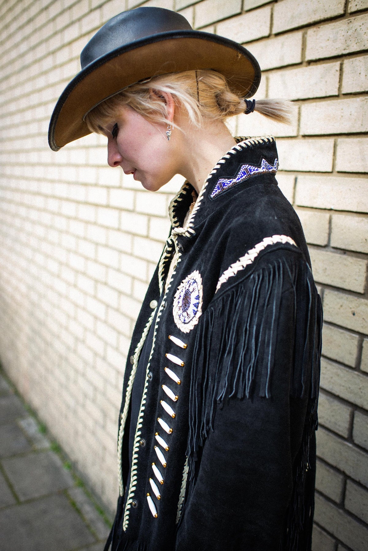 Leather Cowboy Hat Hand Made