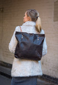 Coco Leather Backpack Tote (Convertible)