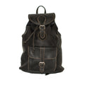 Hunter Leather Rucksack Backpack In Brown (Medium)