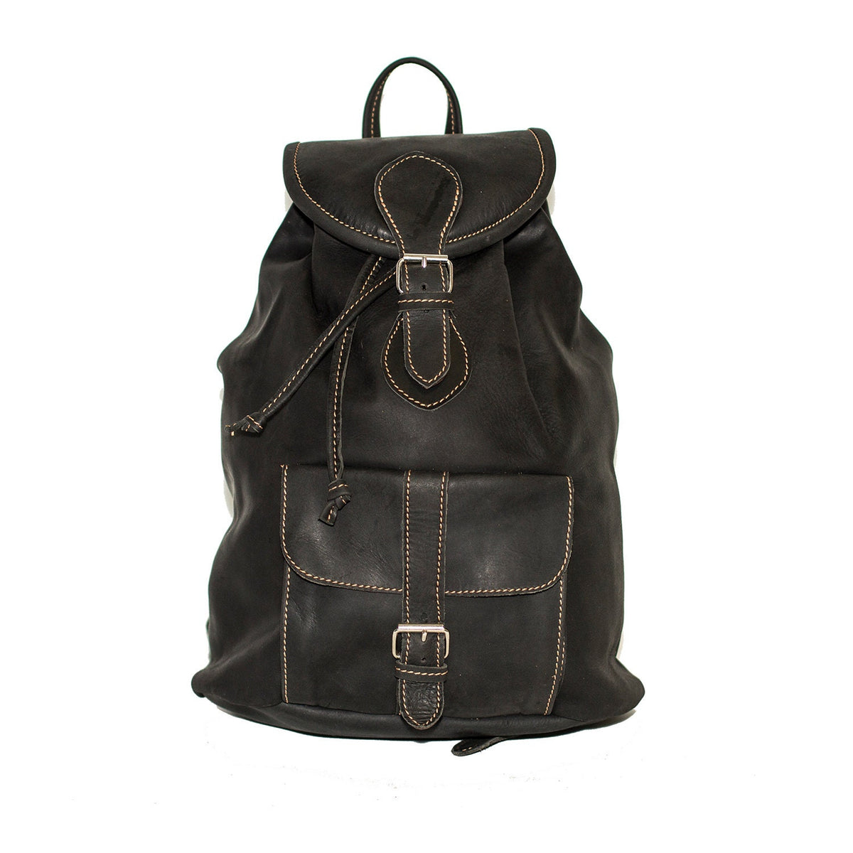 Hunter Leather Rucksack Backpack In Brown (Medium)