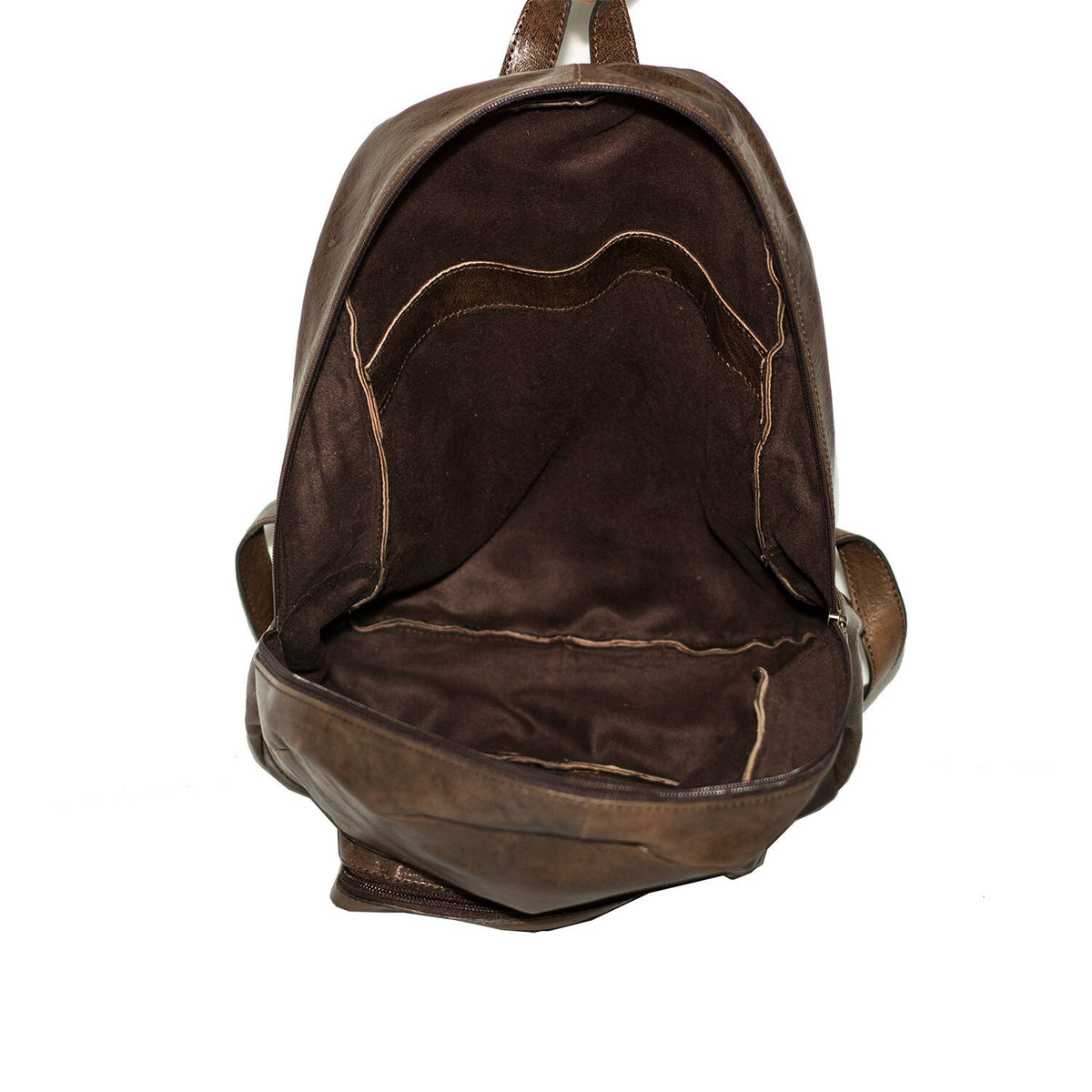 Leather Backpack In Coco Brown
