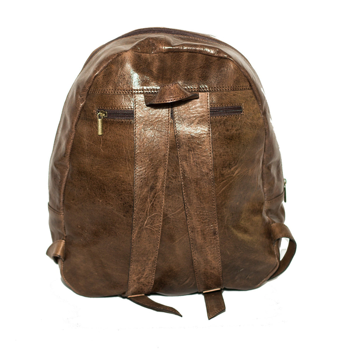 Leather Backpack In Coco Brown