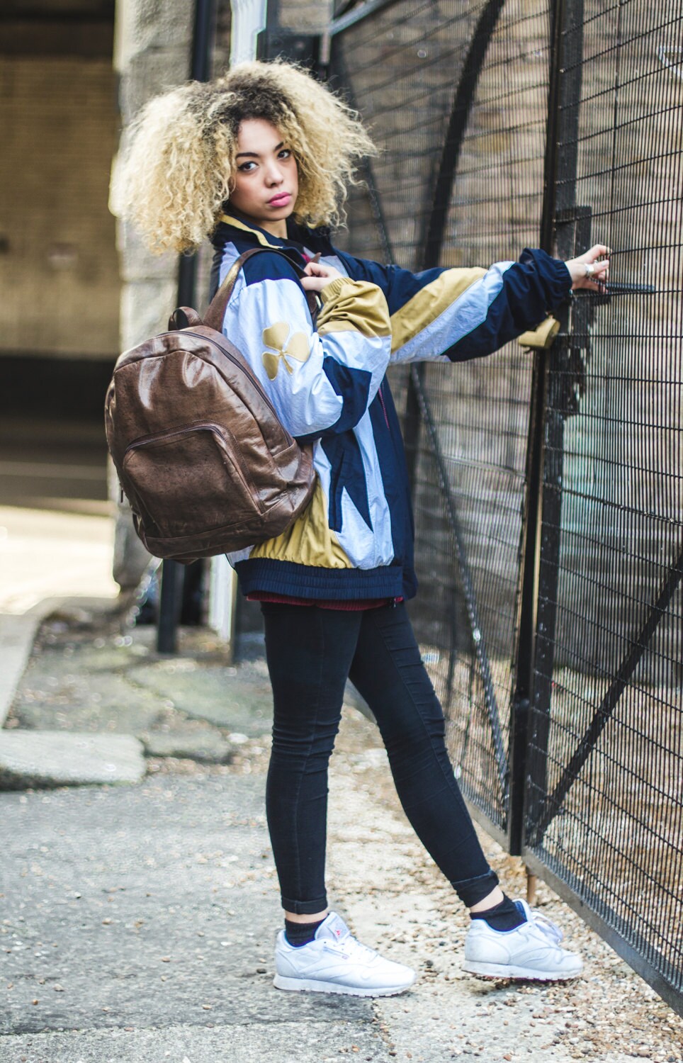 Leather Backpack In Coco Brown