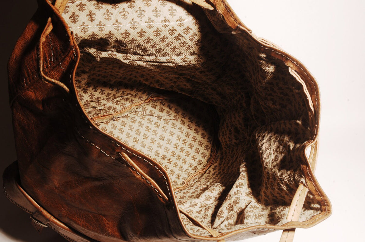 Oil Tanned Hand Polished Leather Rucksack Backpack