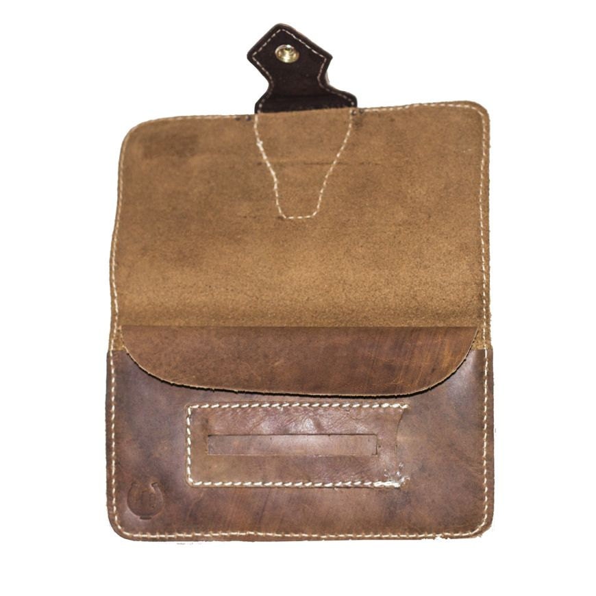 Hand made Brown Leather Tobacco Pouch | Tobacco Wallet